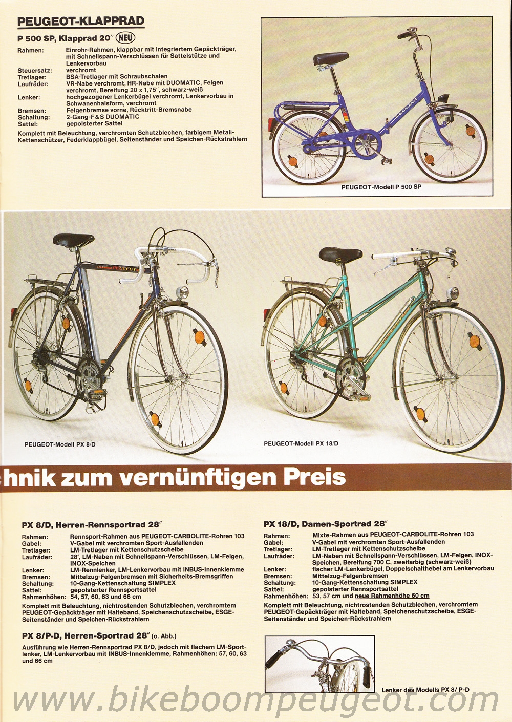 Peugeot 1984 Germany Brochure